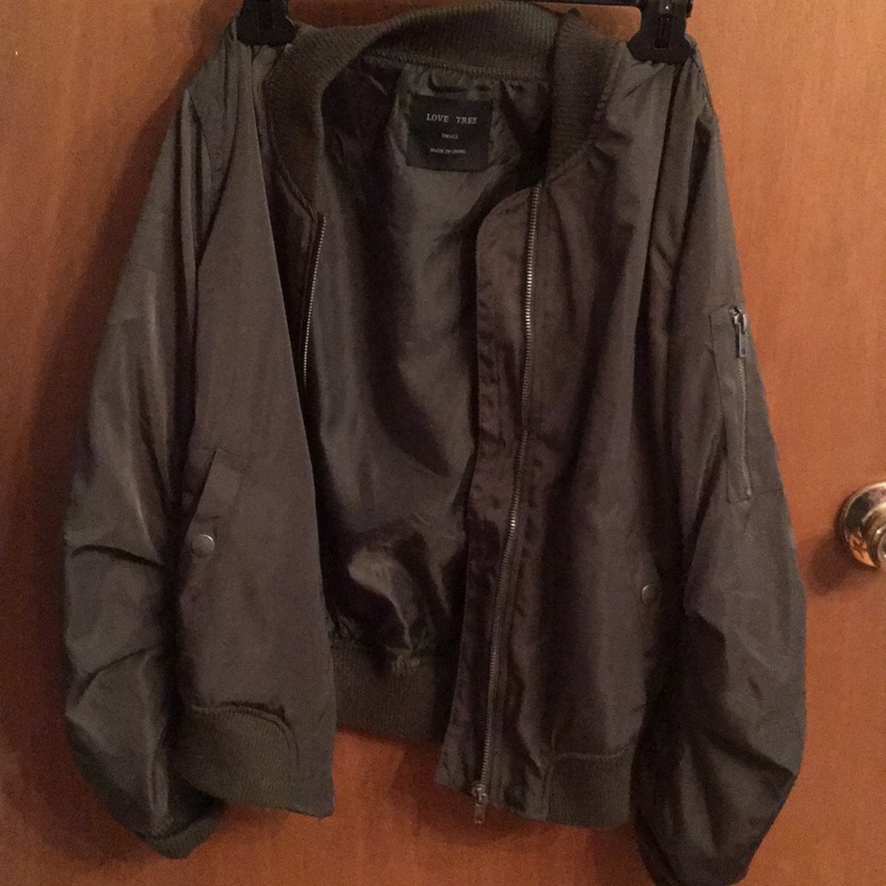 Olive green bomber jacket!
